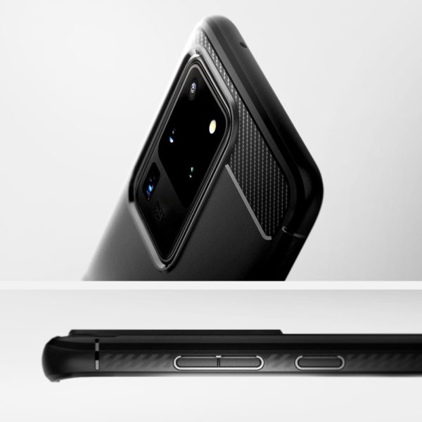 Galaxy S20 Ultra Rugged Armor Spigen ACS00711 - Matte Black - Image 11