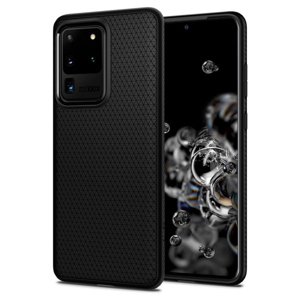 Galaxy S20 Ultra Liquid Air Case by Spigen ACS00712 - Matte Black - Image 2