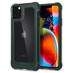 iphone 11 pro max gauntlet hunter green case by spigen
