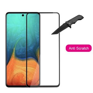 Galaxy A71 3D Glass Protector Full Glue Edge to Edge Tempered - Black - Image 3