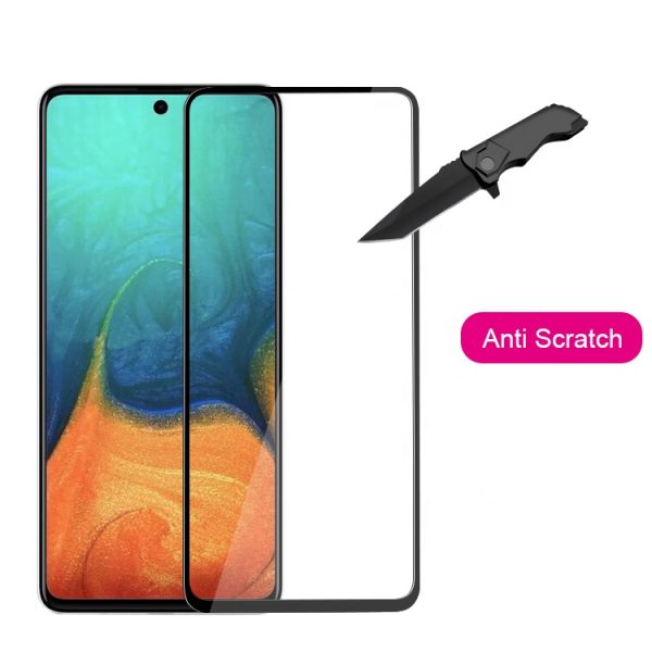 A71 (3) Galaxy A71 3D Glass Protector Full Glue Edge to Edge Tempered - Black - Image 3