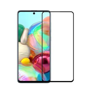 Galaxy A71 3D Glass Protector Full Glue Edge to Edge Tempered - Black - Image 6