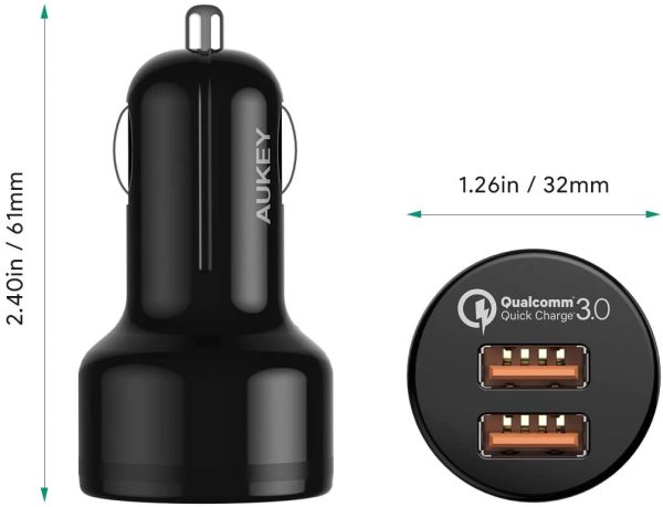 AUKEY 36W Dual Port Fast Car Charger - CC-T8 - Image 7