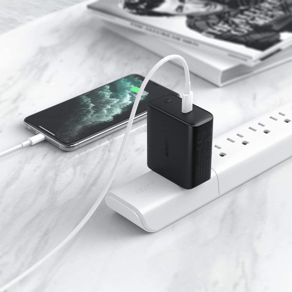 61IU54E+pTL._AC_SL1500_ Aukey Focus 60W USB-C PD Charger with GaN Power Tech -  PA-D4 - Image 8