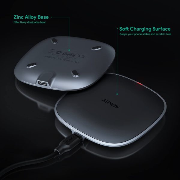 AUKEY USB C Wireless Charger, 5W Qi Wireless Charging Pad - LC-C5 - Image 6