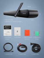 Soundbar 36 inches, 2.1 Channel with 90W Power, Bluetooth 5.0 / Wired Optical / Aux /Coaxial Connection - TT-SK026 - Image 2