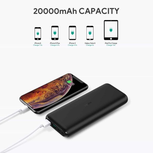 Aukey Powerbank 20000 mAh Type C Ultra Slim Power Bank with USB C Fast Charging 5V 3A - PB-XN20 - Image 4