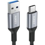 AUKEY USB C Cable 3ft Braided USB 3.0 Type C Cable Fast Charge - Black - CB-CD2