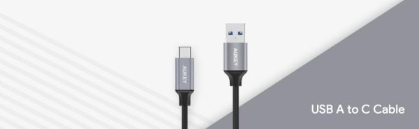 AUKEY USB C Cable 3.95 feet Braided USB 3.0 Type C Cable Fast Charge - Red - CB-AC1 - Image 5