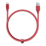 AUKEY USB C Cable 3.95 feet Braided USB 3.0 Type C Cable Fast Charge - Red - CB-AC1