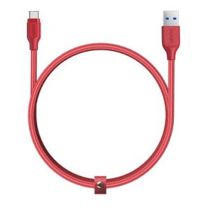 aukey cb-ac1 red cable type c usb c fast charging