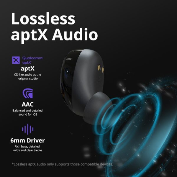 Tronsmart Onyx Neo True Wireless Earphones with aptX - Black - Image 4