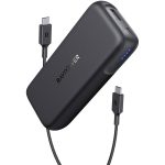 Portable Charger RAVPower 10000mAh Power Bank USB C PD 29W MAX Ultra Slim Battery Pack  - Black - RP-PB186
