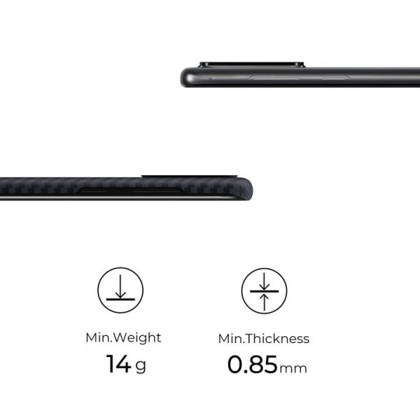 Galaxy S20 Aramid MagEZ Case by PITAKA - Black / Grey Twill - Image 5