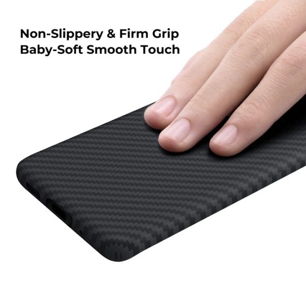 Galaxy S20 Aramid MagEZ Case by PITAKA - Black / Grey Twill - Image 8