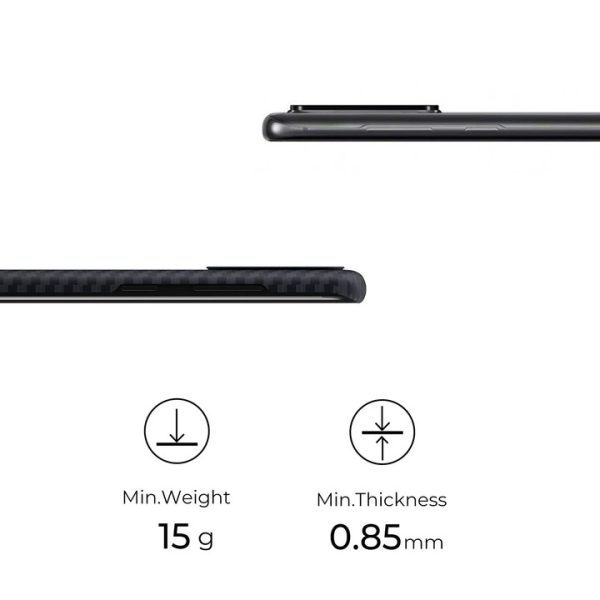 Galaxy S20 Plus Aramid MagEZ Case by PITAKA - Black / Grey Twill - Image 7