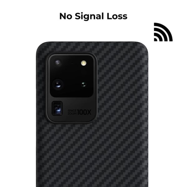 Galaxy S20 Ultra Aramid MagEZ Case by PITAKA - Black / Grey Twill - Image 10