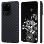Galaxy S20 Ultra Aramid MagEZ Case by PITAKA - Black / Grey Twill