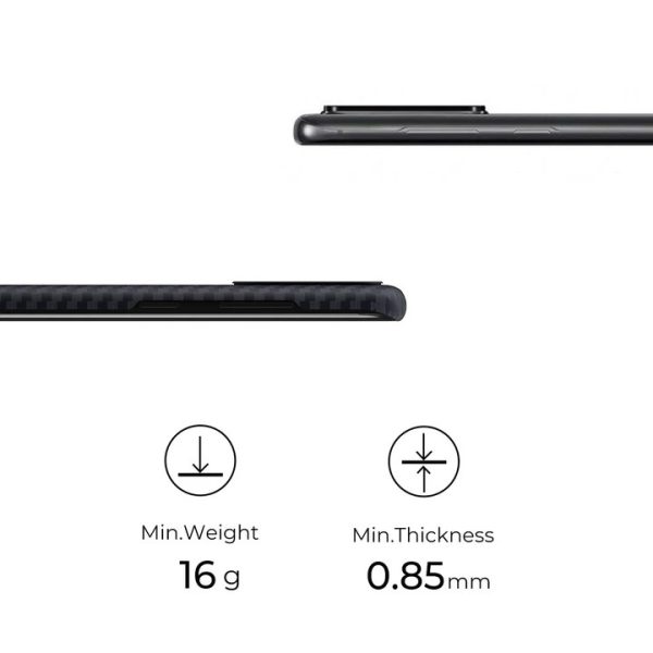 Galaxy S20 Ultra Aramid MagEZ Case by PITAKA - Black / Grey Twill - Image 5