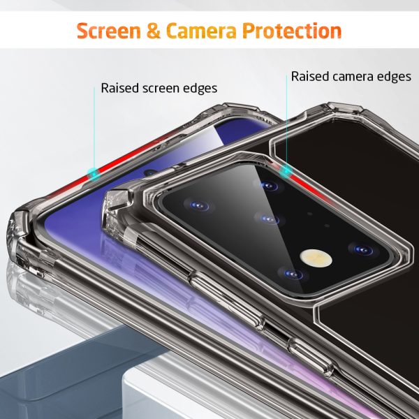 03 Galaxy S20 Ultra Air Armor Tough Case by ESR - Clear Black - Image 11
