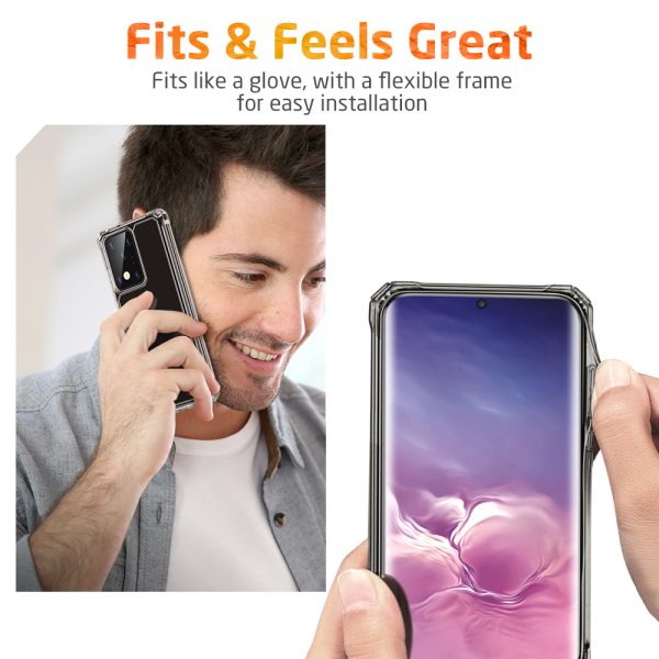 05 Galaxy S20 Ultra Air Armor Tough Case by ESR - Clear Black - Image 2