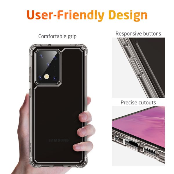 06 Galaxy S20 Ultra Air Armor Tough Case by ESR - Clear Black - Image 3