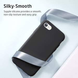 iPhone SE 2020 Yippee Color Silicon Soft Case by ESR - Black - also for iPhone 8 & iPhone 7 - Image 7