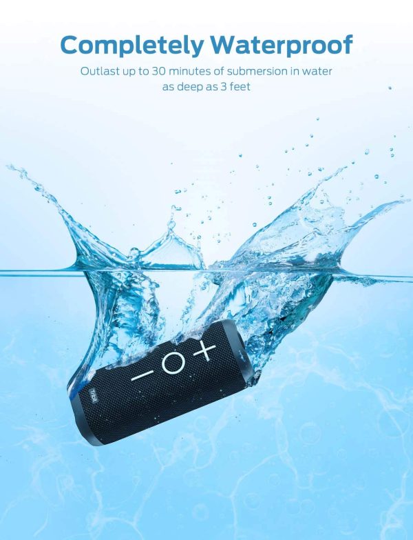 10 Tribit StormBox Bluetooth Speaker - 360° Full Surround Sound, Enhanced Xtra Bass, Wireless Dual Pairing, 20-Hour Playtime - Black - Image 3