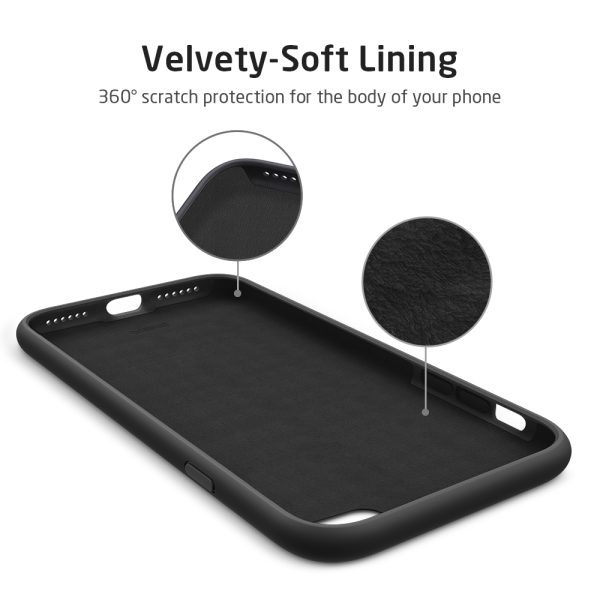 iPhone SE 2020 Yippee Color Silicon Soft Case by ESR - Black - also for iPhone 8 & iPhone 7 - Image 8