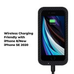 iPhone SE 2020 Aramid MagEZ Case by PITAKA - Black / Grey Twill also for iPhone 7 & iPhone 8 - Image 3