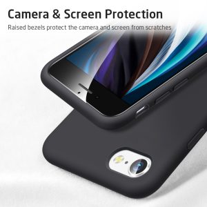 iPhone SE 2020 Yippee Color Silicon Soft Case by ESR - Black - also for iPhone 8 & iPhone 7 - Image 9