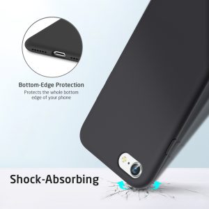 iPhone SE 2020 Yippee Color Silicon Soft Case by ESR - Black - also for iPhone 8 & iPhone 7 - Image 2