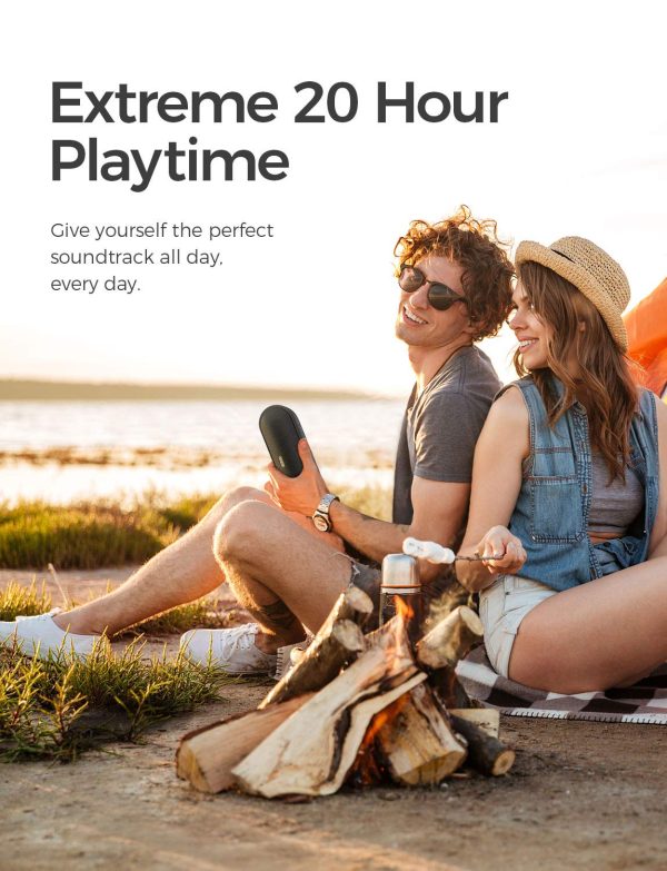 Tribit XSound Go Bluetooth Speaker with Rich Bass, Waterproof, 24H Playtime - Black - Image 3