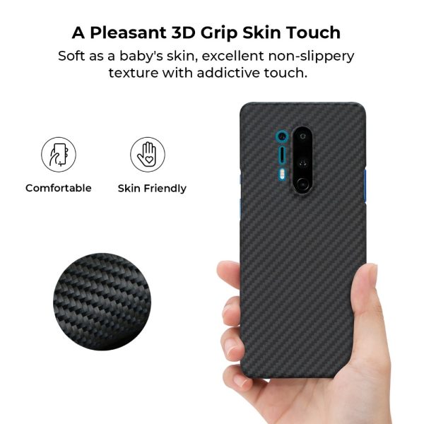 4m OnePlus 8 Pro Aramid MagEZ Case by PITAKA - Black / Grey Twill - Image 4