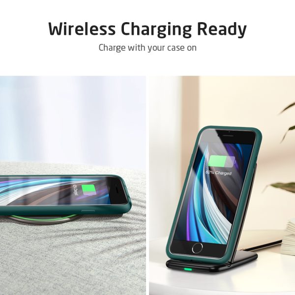 iPhone SE 2020 Yippee Color Silicon Soft Case by ESR - Pine Green - also for iPhone 8 & iPhone 7 - Image 4