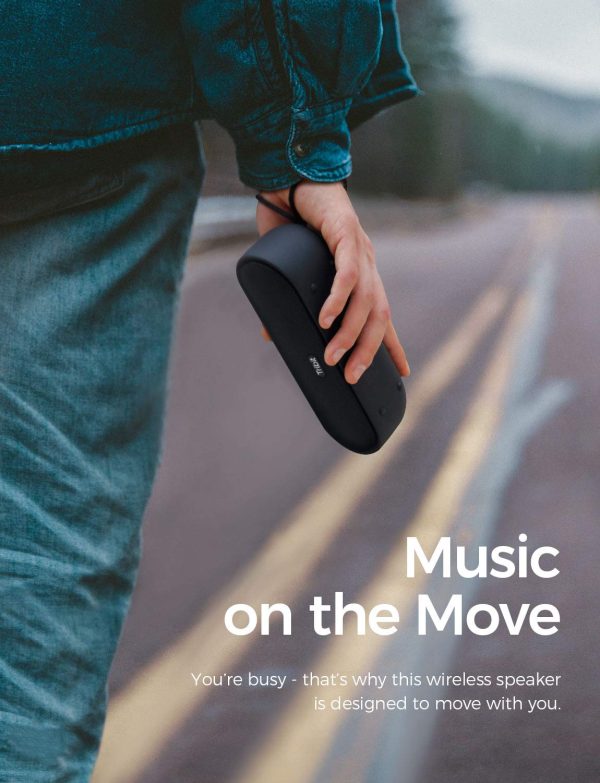 Tribit XSound Go Bluetooth Speaker with Rich Bass, Waterproof, 24H Playtime - Black - Image 5