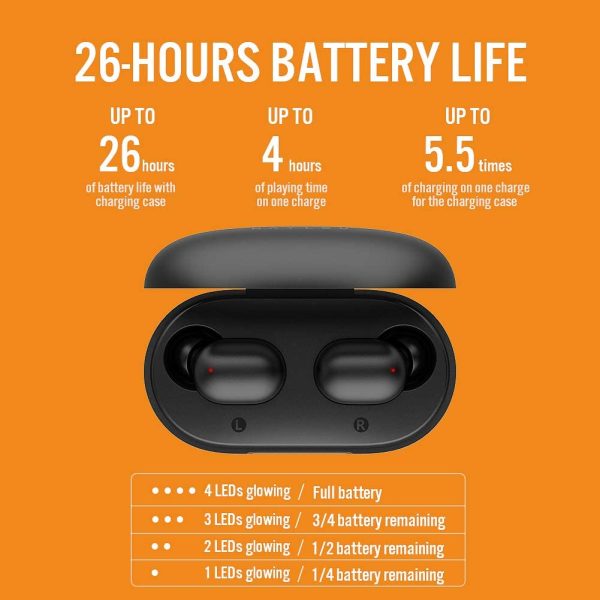 Haylou GT1 Pro True Wireless Earbuds BT 5.0 with IPX5 & Total 24H Playtime - Black - Image 3