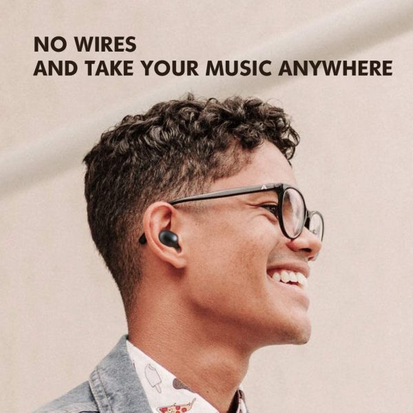 Haylou GT1 True Wireless Earbuds BT 5.0 with IPX5 & Total 12H Playtime - Black - Image 4