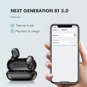 Haylou GT1 True Wireless Earbuds BT 5.0 with IPX5 & Total 12H Playtime - Black - Image 5