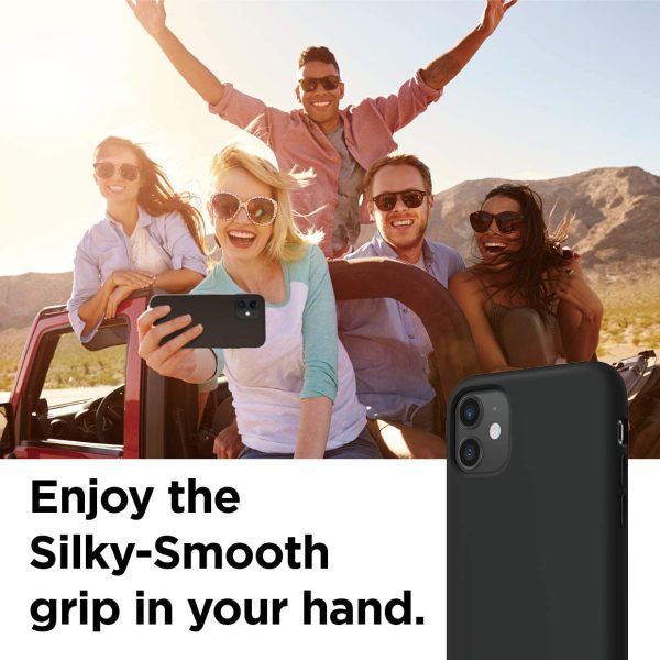 iPhone 11 Liquid Silicon Case by X Fitted - Black - Image 6