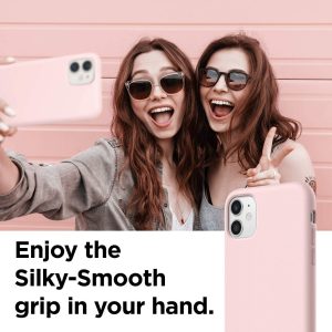 iPhone 11 Liquid Silicon Case by X Fitted - Pink Sand - Image 4