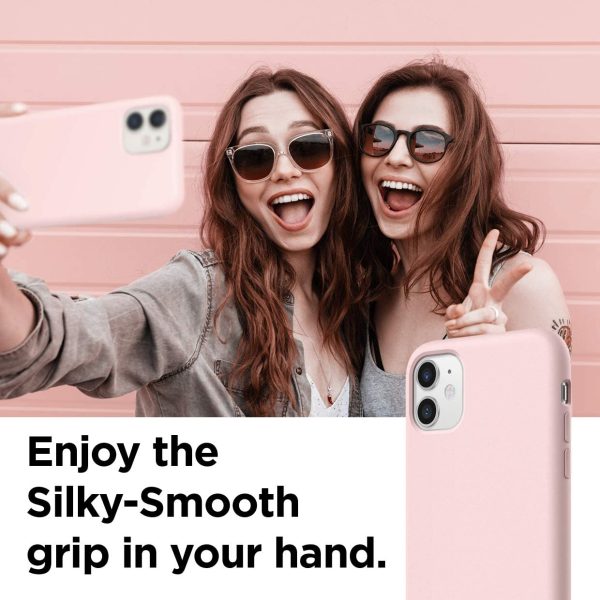 iPhone 11 Liquid Silicon Case by X Fitted - Pink Sand - Image 4