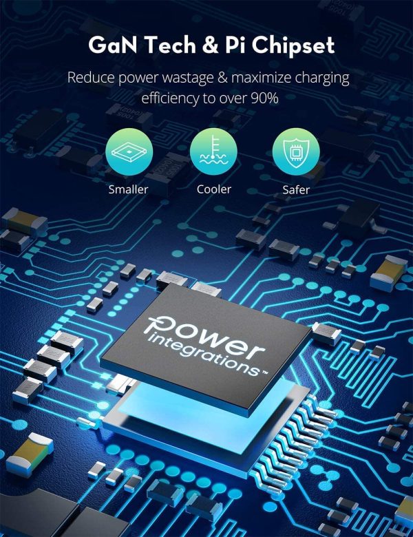 iPhone 12 USB C 30W PD 3.0 Wall Charger GaN Tech Type C Fast Charging Power Delivery Foldable Adapter - RP-PC120 - White - Image 6