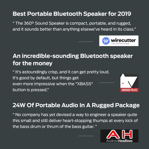 71ayX4C8SeL._AC_SL1500_ Tribit StormBox Bluetooth Speaker - 360° Full Surround Sound, Enhanced Xtra Bass, Wireless Dual Pairing, 20-Hour Playtime - Blue - Image 2