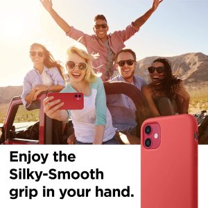 iPhone 11 Liquid Silicon Case by X Fitted - Red - Image 2