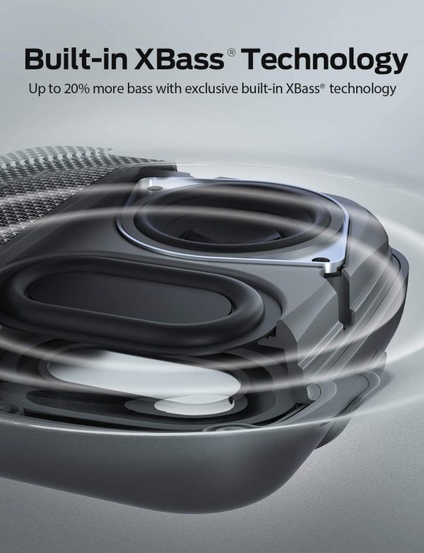 Tribit StormBox Micro 360° Full Surround Sound, Enhanced Bass, Wireless Dual Pairing, IPX7 Waterproof, 10-Hour Playtime - Black - Image 2