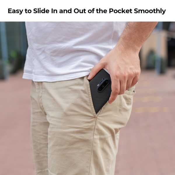 7m OnePlus 8 Pro Aramid MagEZ Case by PITAKA - Black / Grey Twill - Image 8