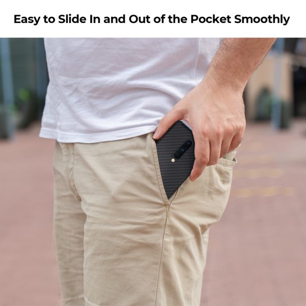 7m OnePlus 8 Aramid MagEZ Case by PITAKA - Black / Grey Twill - Image 7