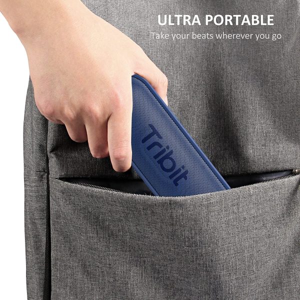 Tribit XSound Go Bluetooth Speaker with Rich Bass, Waterproof, 24H Playtime - Blue - Image 6