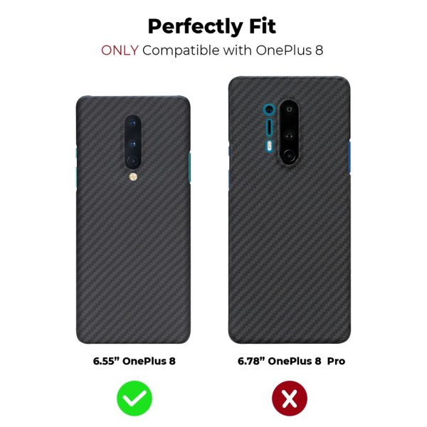 9m OnePlus 8 Aramid MagEZ Case by PITAKA - Black / Grey Twill - Image 9